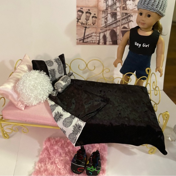 Reversible minky doll bedding set - Picture 5 of 13